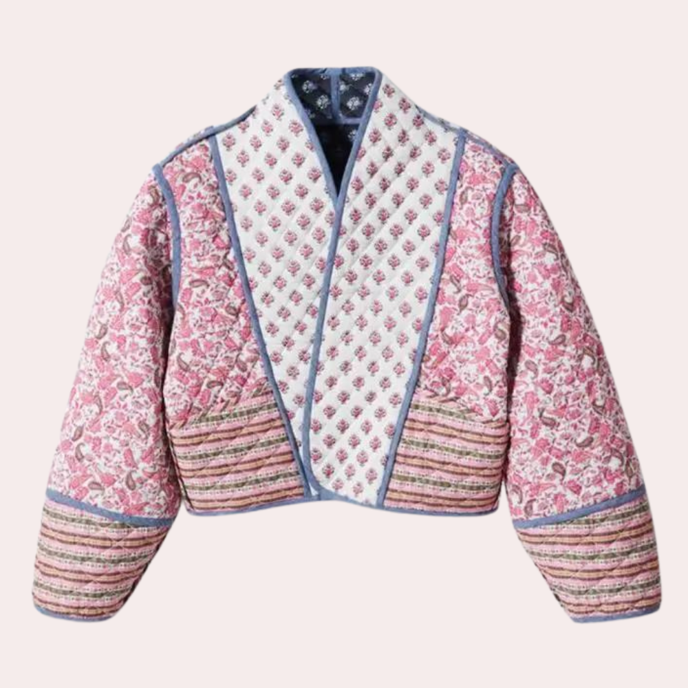 Damenjacke LEINA: Stilvoll, lässig, Blumenmuster