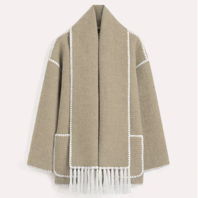 Krohn-e | Blendenjacke - elegante oversized Damenwinteroberbekleidung