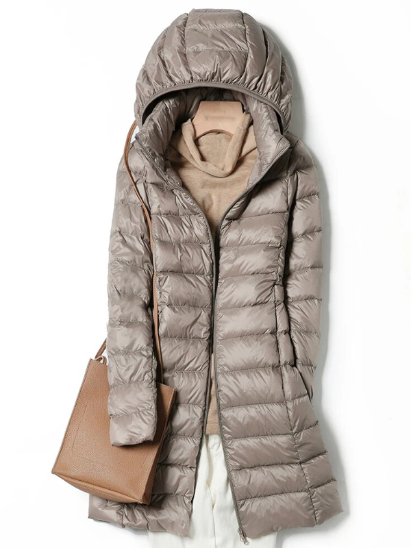 Krohn-e | Lang Daunenjacke - Schön Warm & Stilvoll