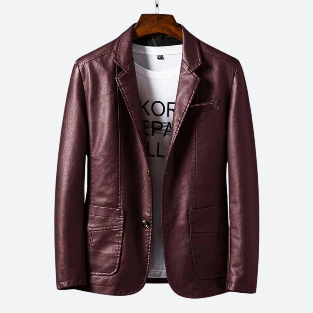 Edler Lederblazer im klassischen Stil - Reinhold