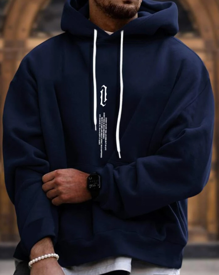 Klassischer Kapuzenpullover im stylischen Design - Ismael