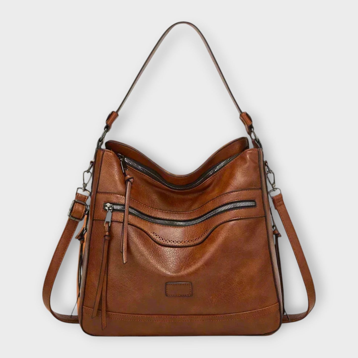 KROHN-E Damen Schultertasche Modern Design Vielseitig Schwarz