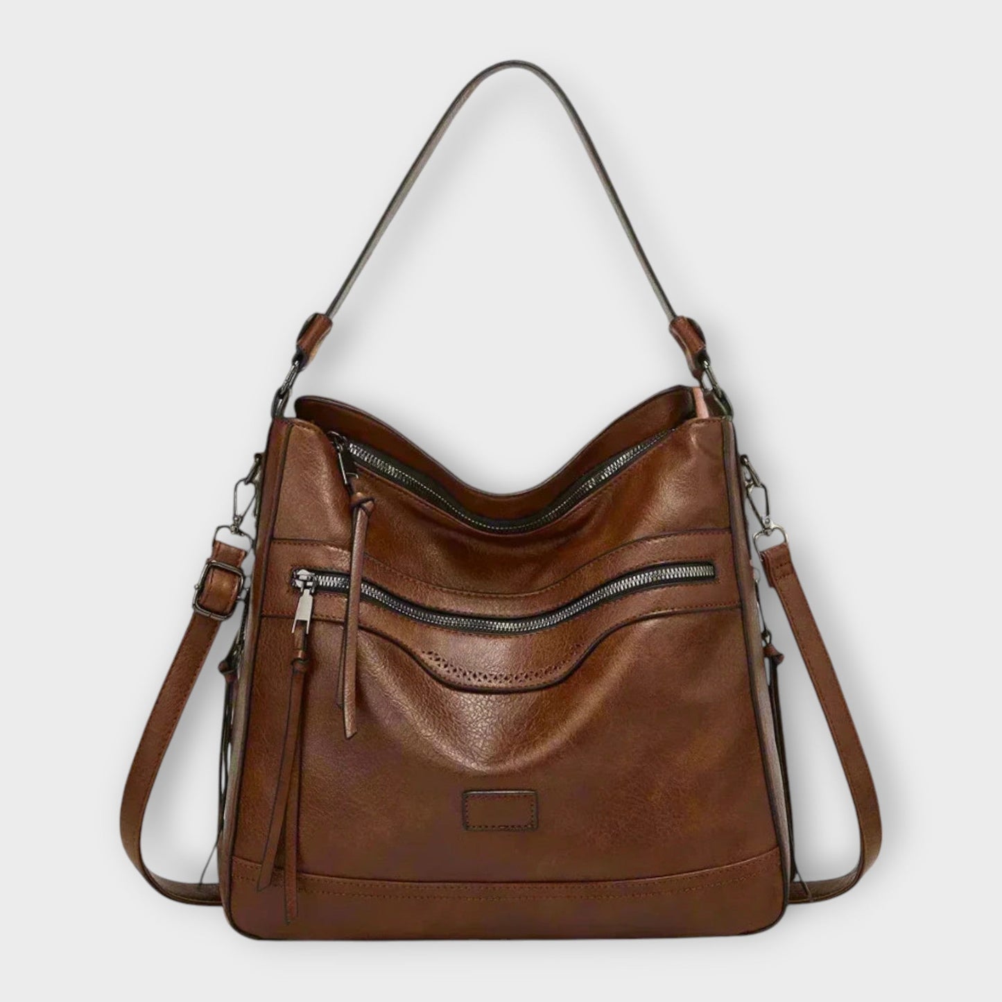 KROHN-E Damen Schultertasche Modern Design Vielseitig Schwarz