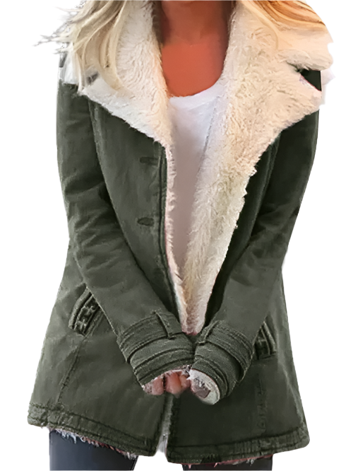 Warme Damen-Winterjacke im klassischen Stil - Helga