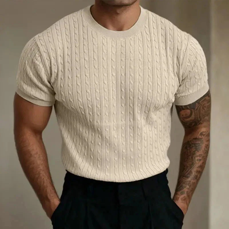Weiches klassisches Strickhemd von Geniu