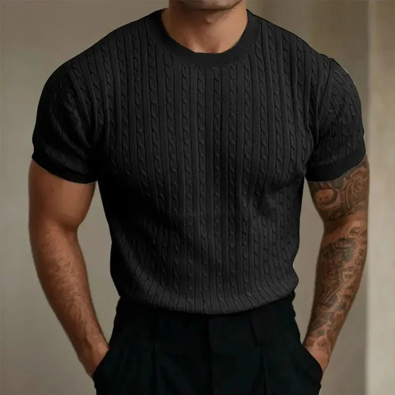 Weiches klassisches Strickhemd von Geniu