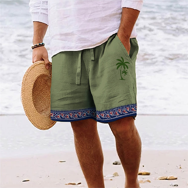 Enrico Sommer Shorts mit Kokosnuss-Print