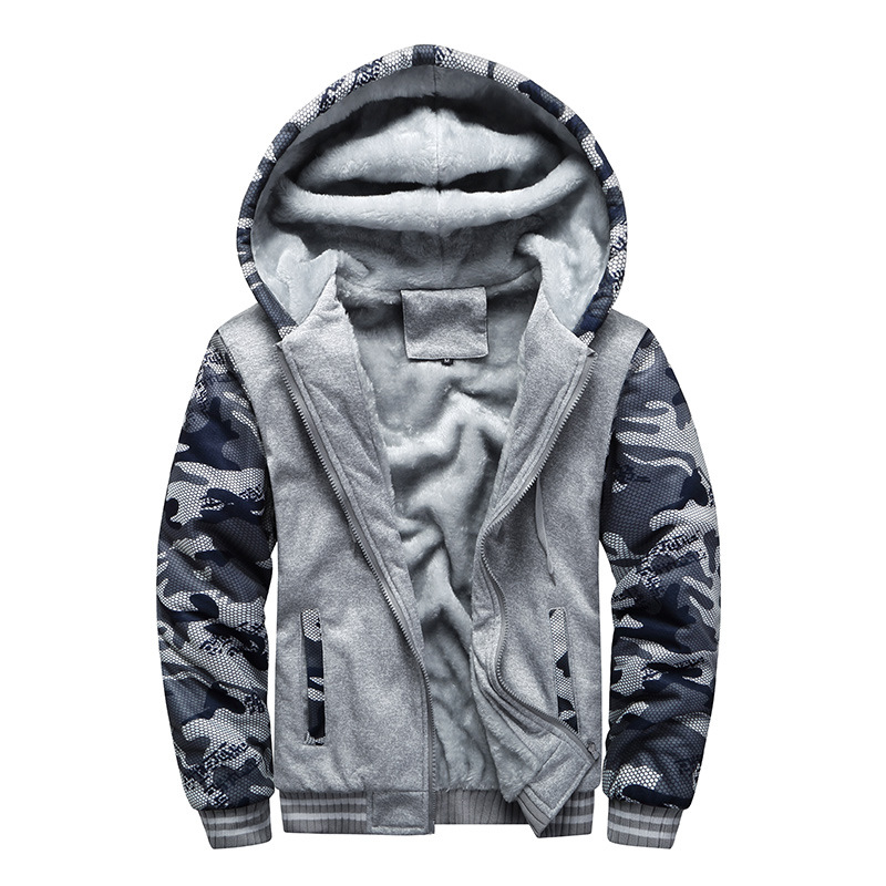 Weiche Fleecejacke mit Kapuze – Diether