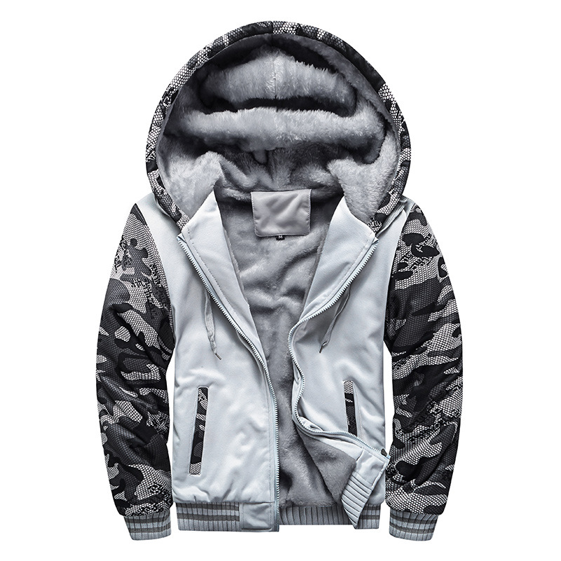 Weiche Fleecejacke mit Kapuze – Diether