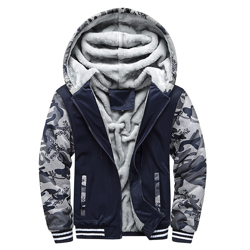 Weiche Fleecejacke mit Kapuze – Diether