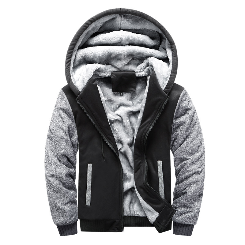 Weiche Fleecejacke mit Kapuze – Diether