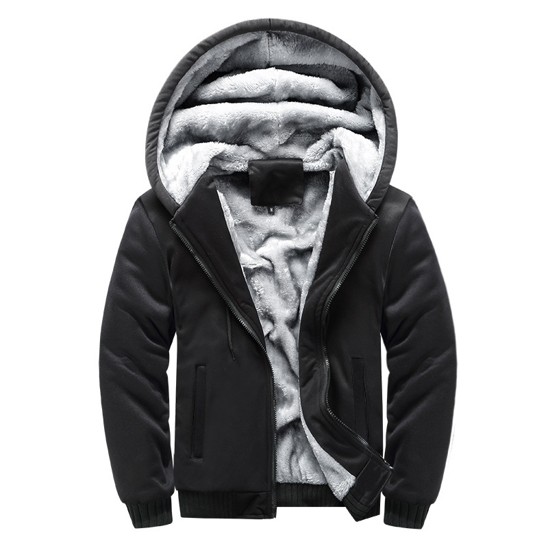 Weiche Fleecejacke mit Kapuze – Diether