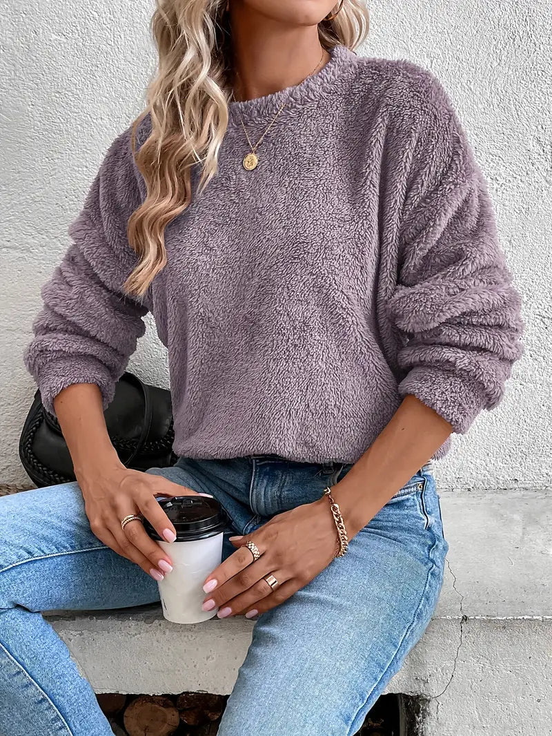 Fudus Teddy-Pullover für kaltes Wetter