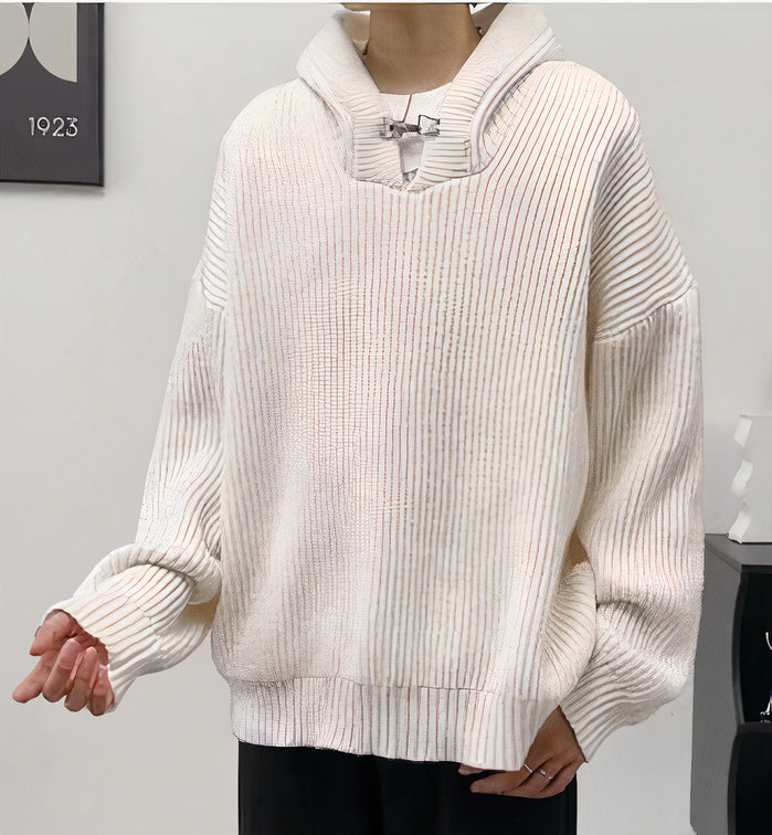 Nicolai:  Lässiger Vintage-Kapuzenpullover aus Strick