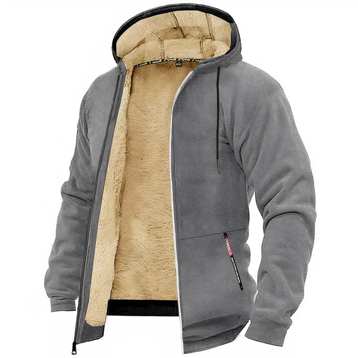 Herren Fleece Kapuzenjacke Ivar - lässig