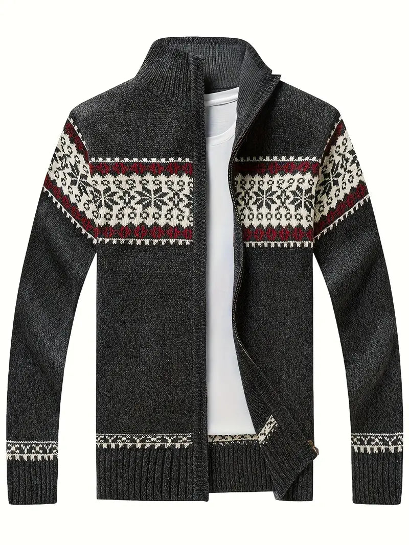 Entspannte skandinavische Strickjacke Ulrich