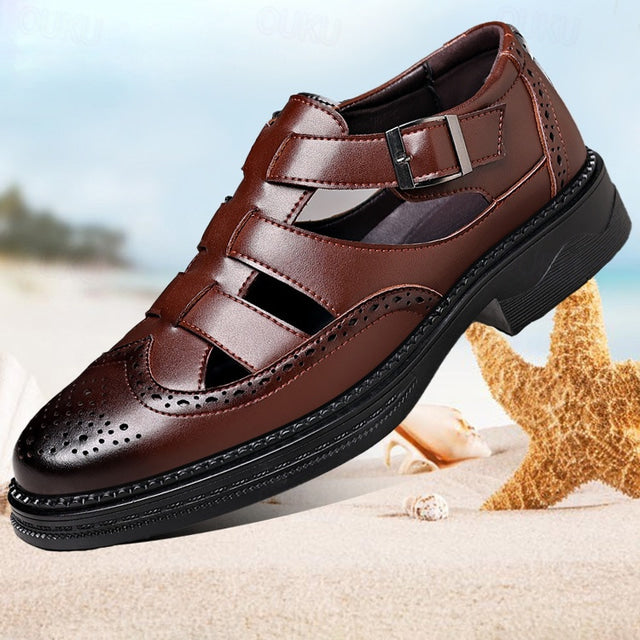 Herren Leder Sandalen - lässig und sommerlich - Leopoldo