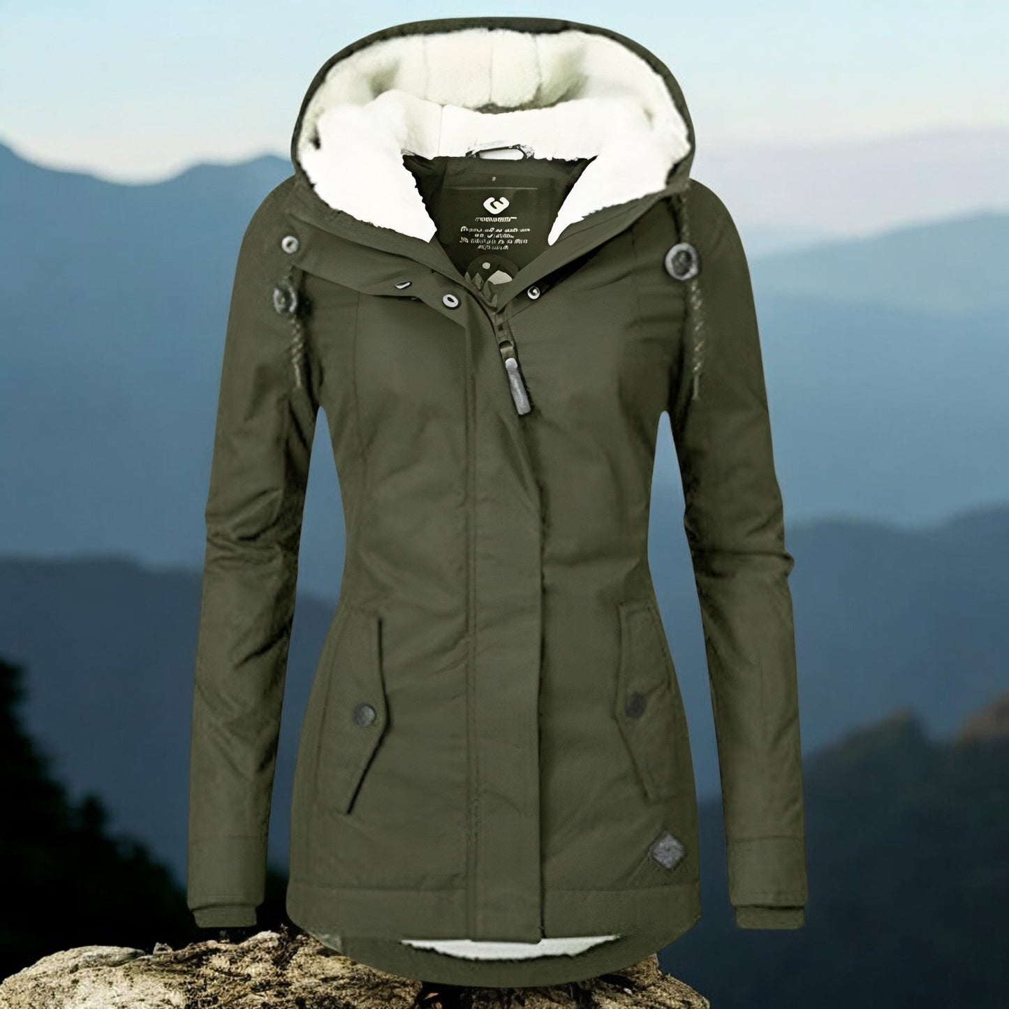 Damen Winterjacke mit Kapuze - Modell Henriette