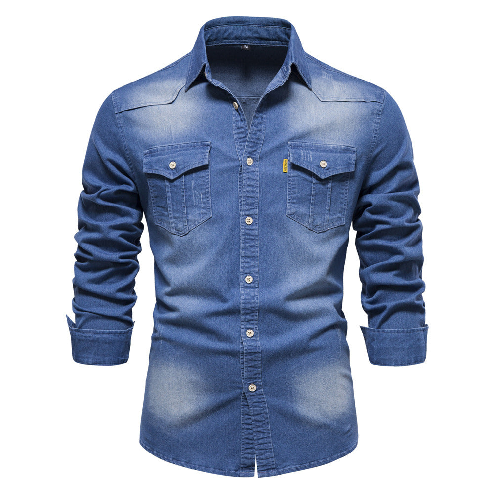 Entspanntes Männer-Denimhemd von Gotthardus