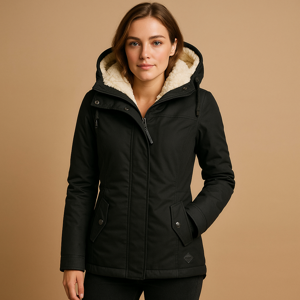 Krohn-e | Stilvolle Damen ParkA-Winterjacke mit Kapuze