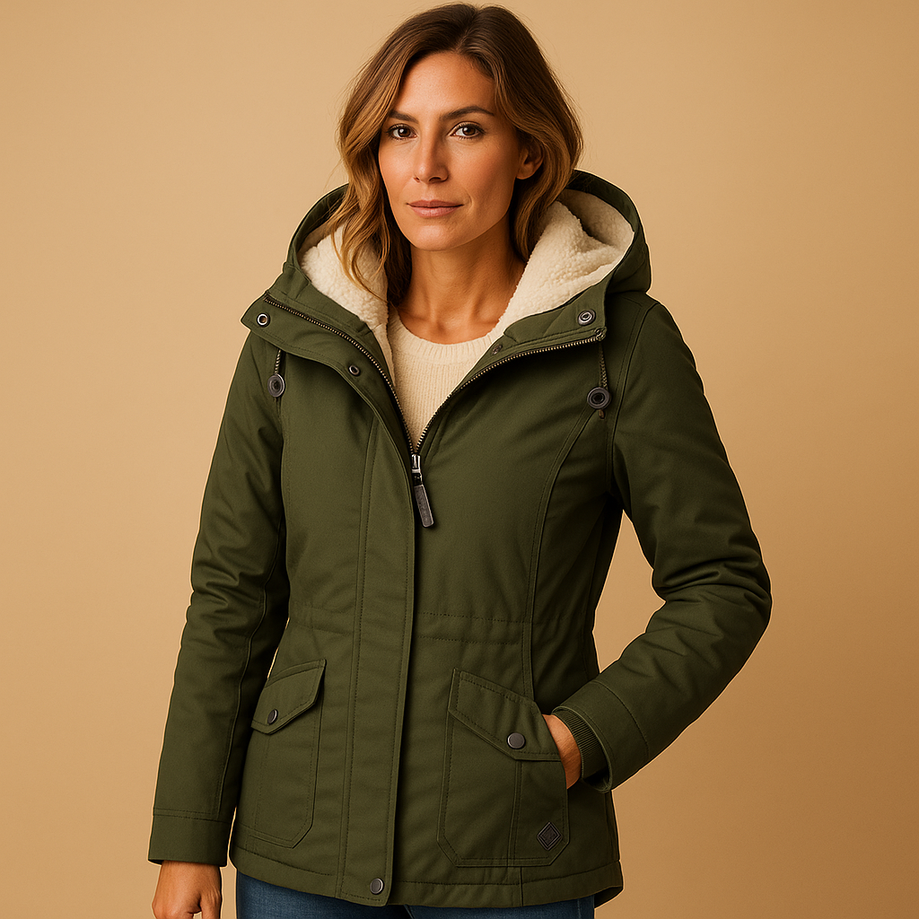 Krohn-e | Stilvolle Damen ParkA-Winterjacke mit Kapuze