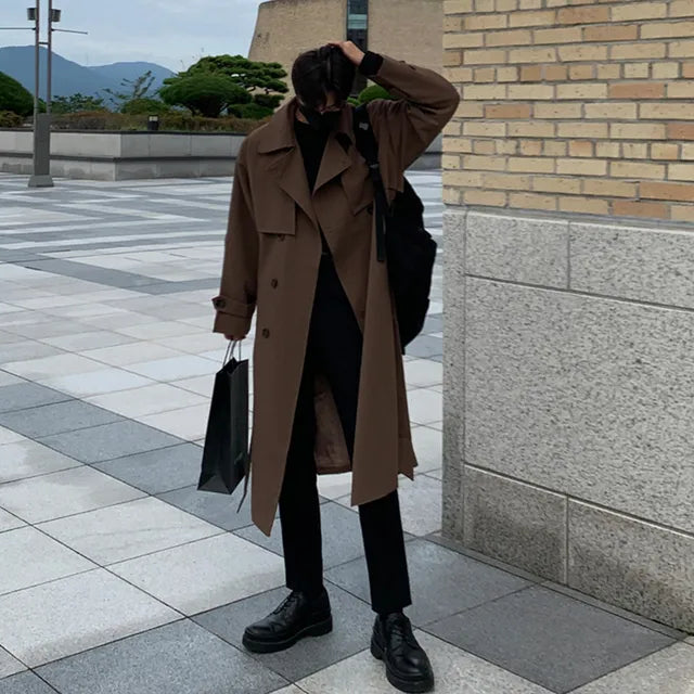 Edler, langer Herren-Trenchcoat Gerolf