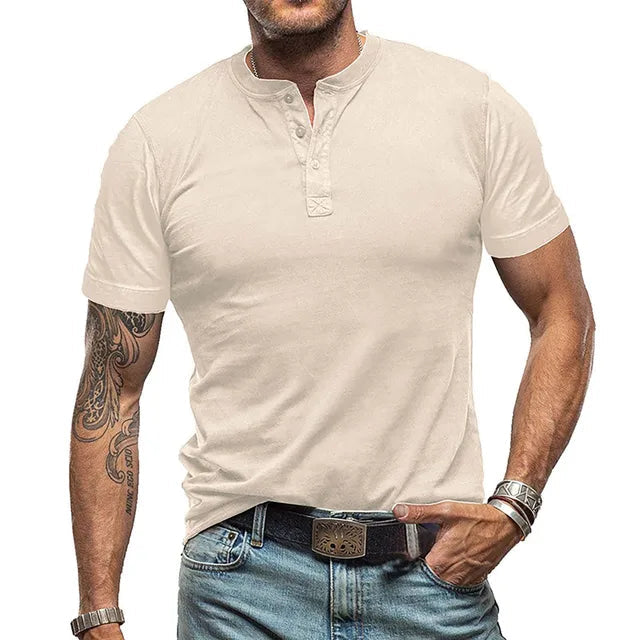 Strapazierfähiges Herren-Sommer-T-Shirt - Schwarz