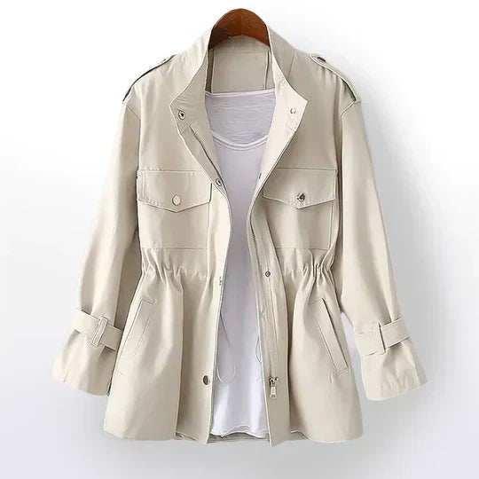 Krohn-e | elegante Damen Leichtgewichtjacke mit praktischen Funktionen