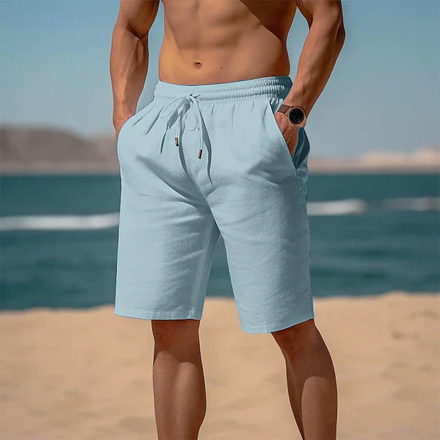 Modische Herren-Leinenshorts von Gustavus