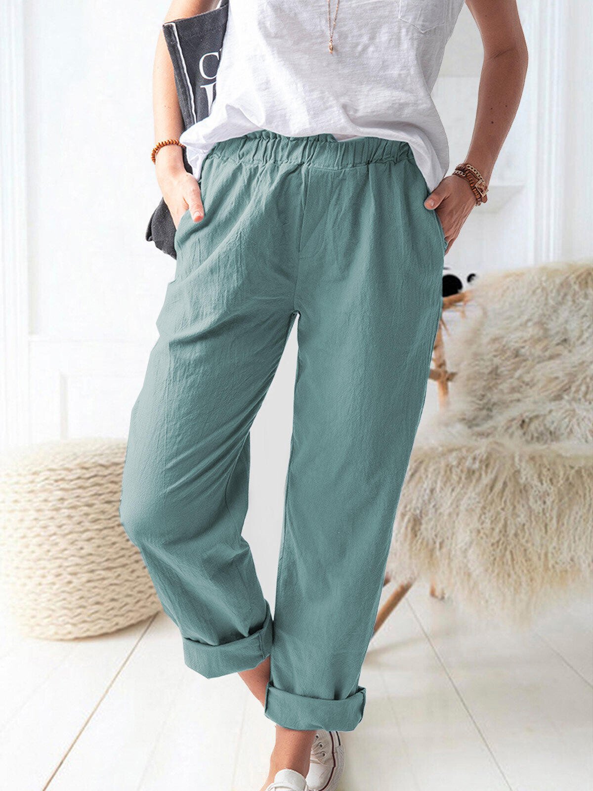 Bequeme Leinenhose für Damen – Marika