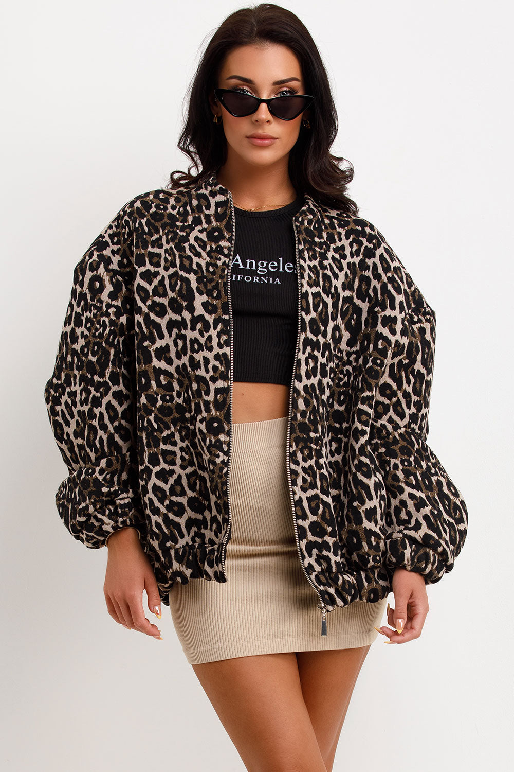 Krohn-e | Modig Bomberjacke Leopardenmuster Modern und Weich