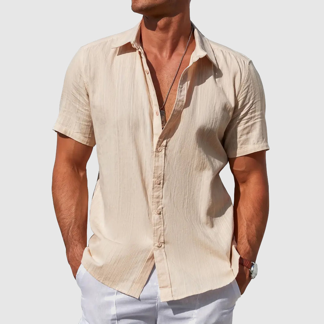 Levin | Herren Kurzarmhemd Regular Fit Sommerhemd