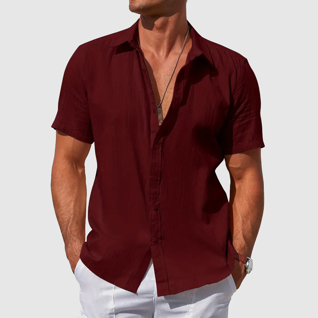 Levin | Herren Kurzarmhemd Regular Fit Sommerhemd