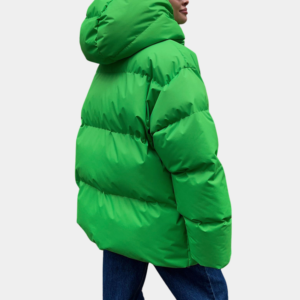 Krohn-e | Puffer Winterjacke mit Kapuze - Langarm