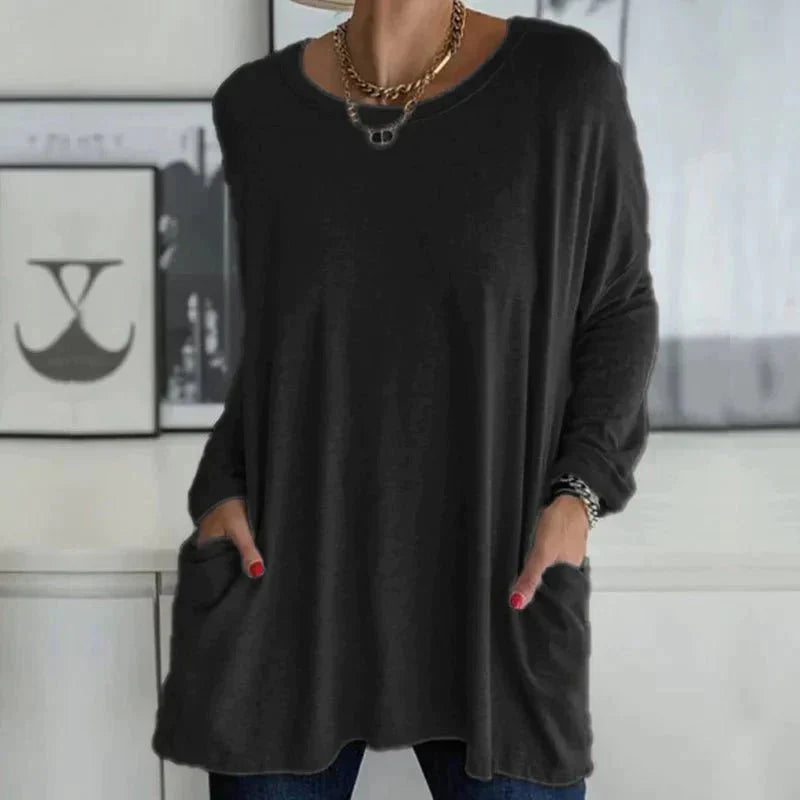 Einfaches Shirt mit Rundhals