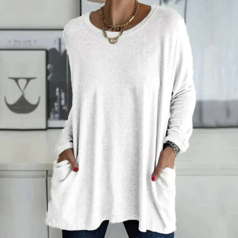 Einfaches Shirt mit Rundhals