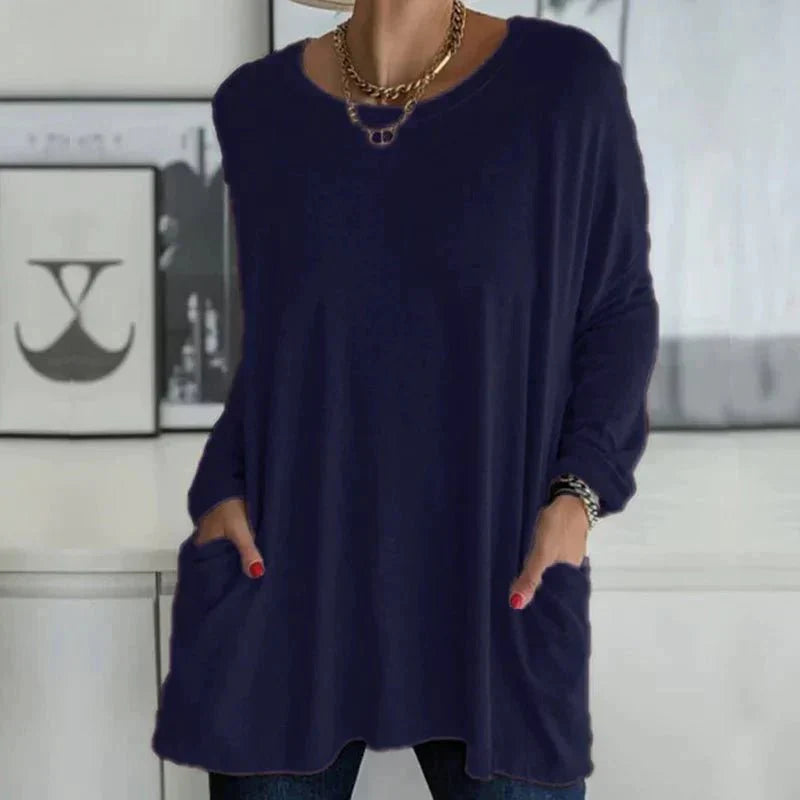 Einfaches Shirt mit Rundhals