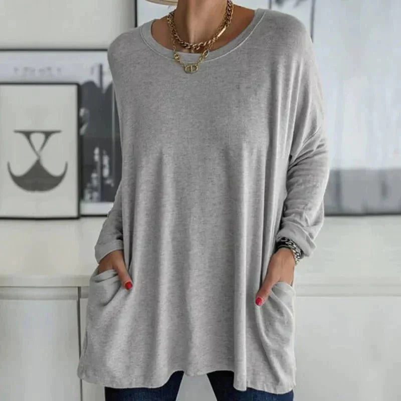 Einfaches Shirt mit Rundhals