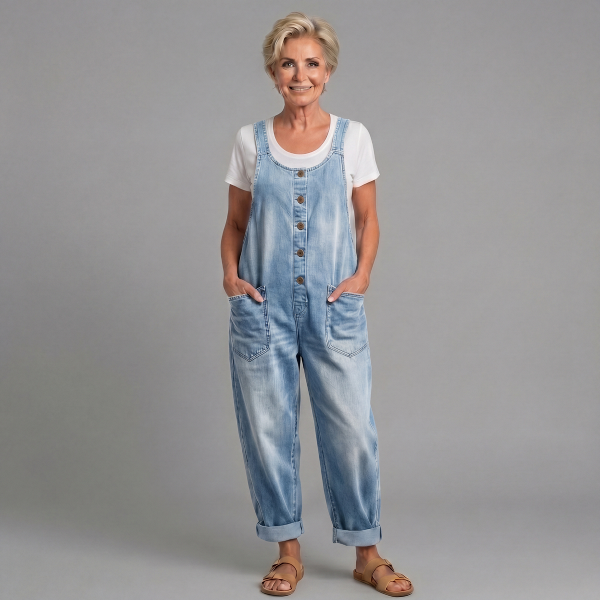 Linnéa | Damen Latzhose Wide Leg Overall