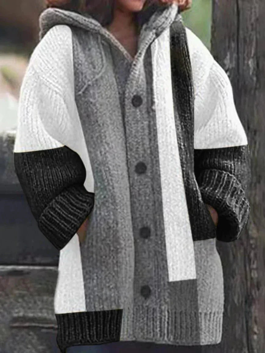 Krohn-e | Lässig und Entspannt Winter Strickjacke