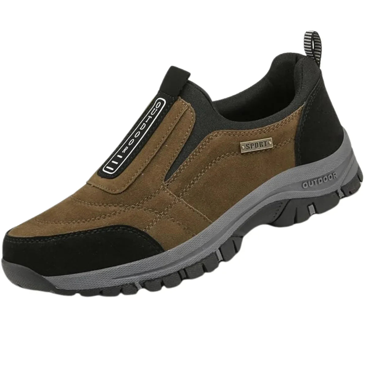 Angelo | Herren Slip-On Sneaker Outdoor Wanderschuhe ohne Schnürsenkel