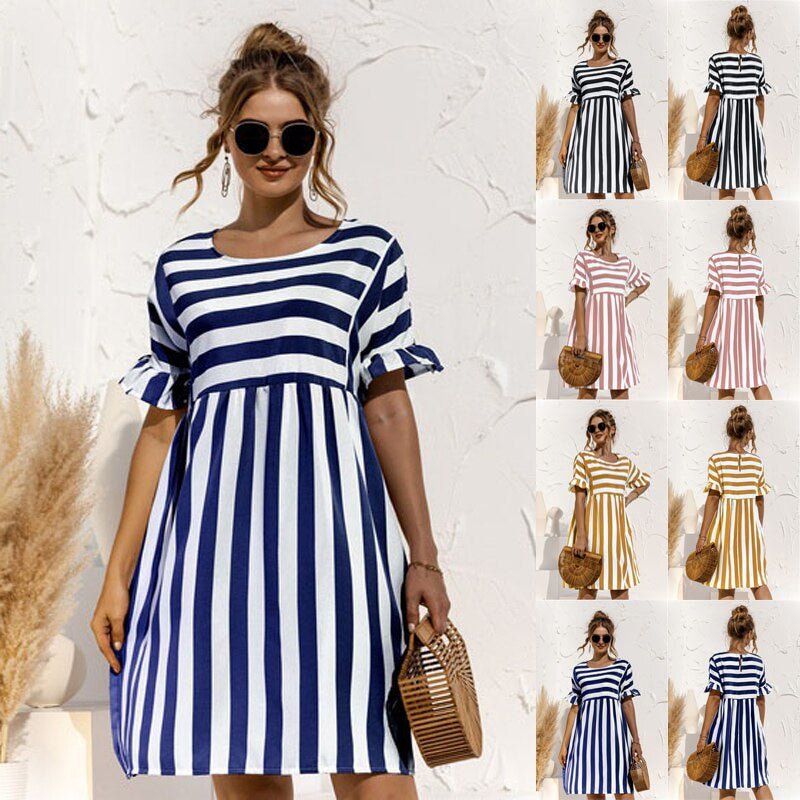 Luitlisa gestreiftes Sommerkleid