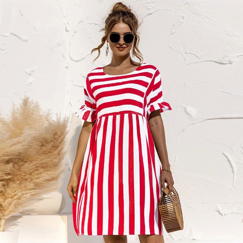 Luitlisa gestreiftes Sommerkleid