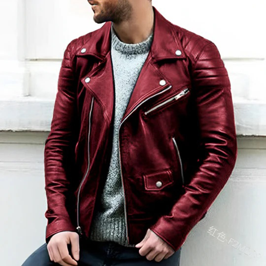Krohn-e | Herren Leder Bikerjacke