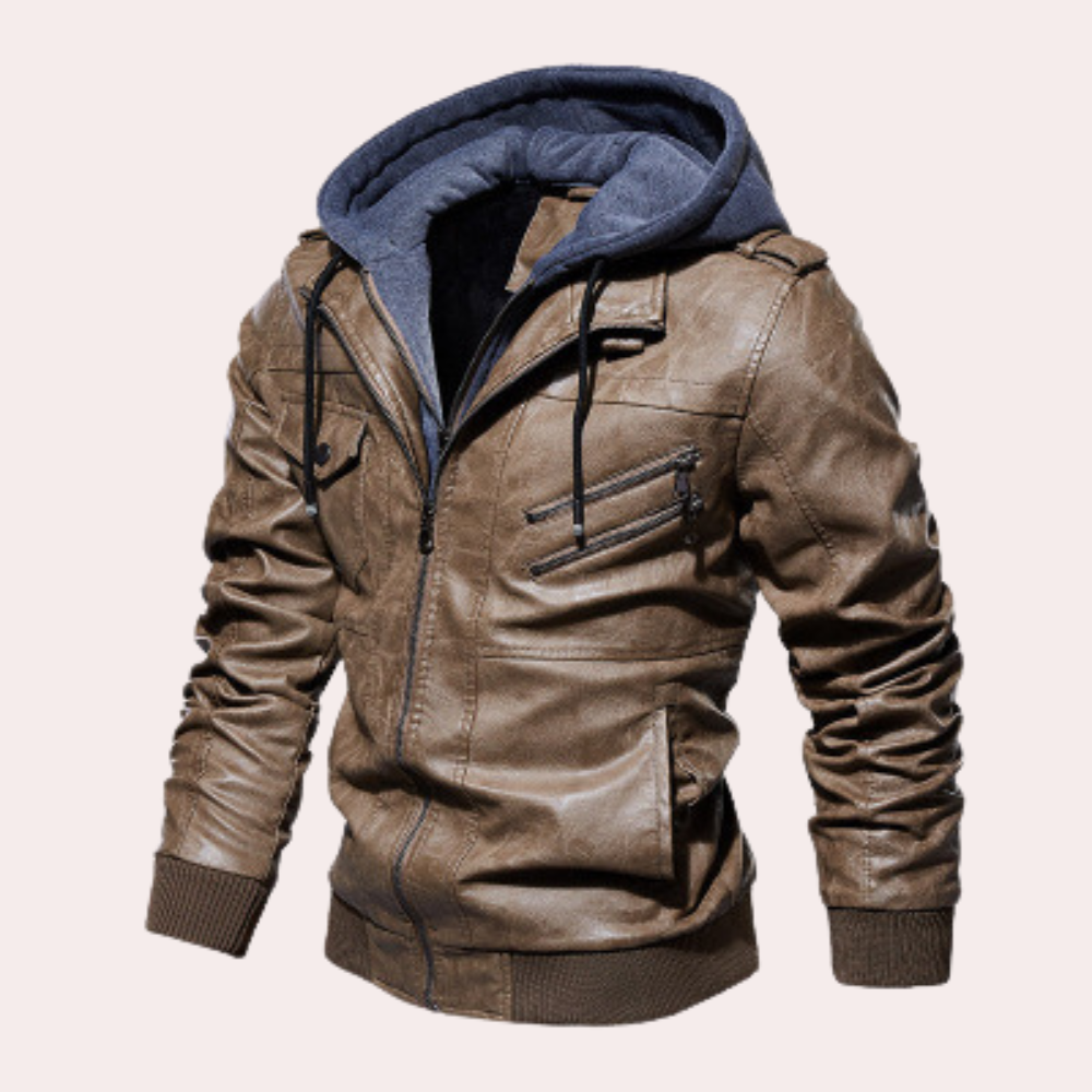 Hochwertige Lederjacke für den Winter - Modell Arnulf