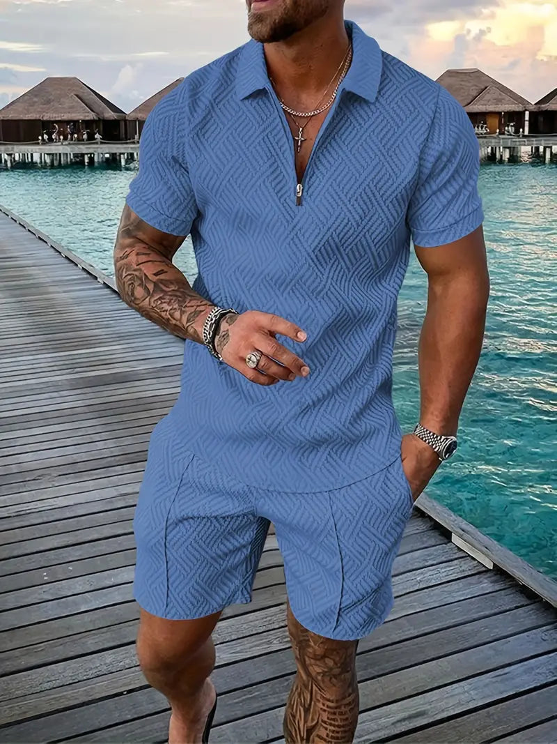 Ehrenfried Luxuriöses Herren-Set: Sommer-Shirt und Shorts