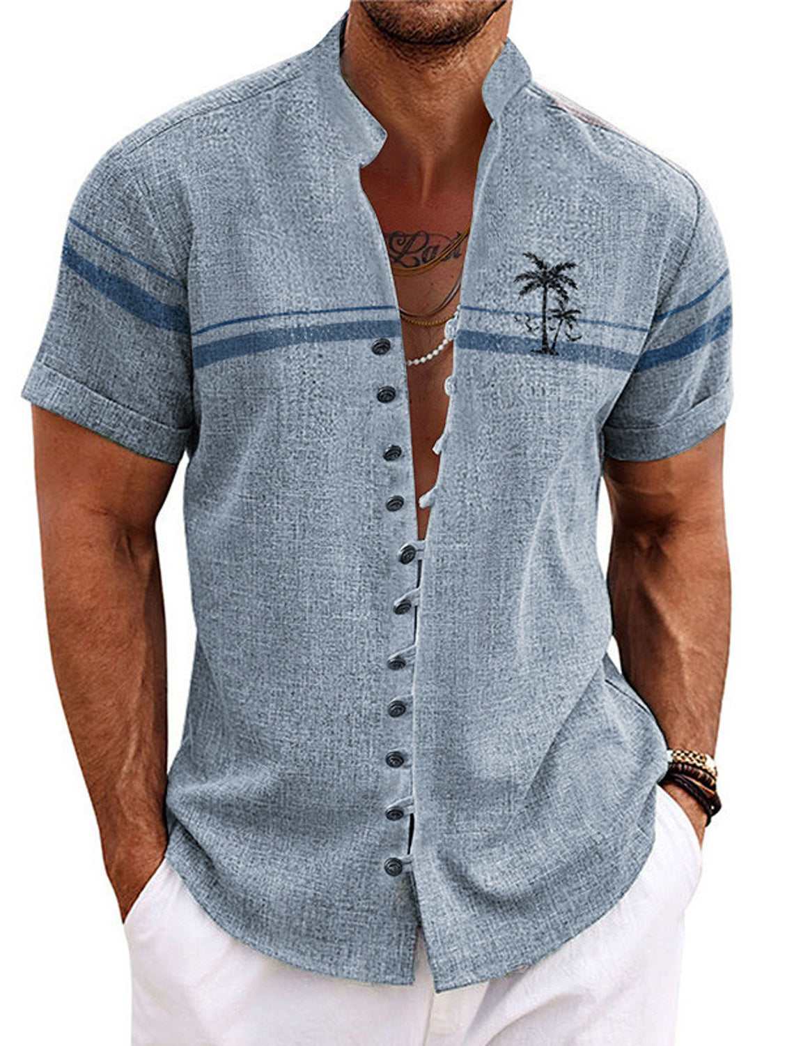 Sommer-Herrenhemd aus weichem Material - Hylos