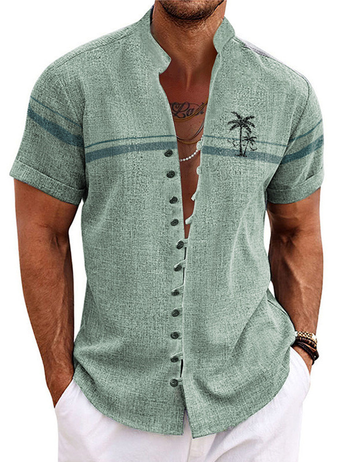 Sommer-Herrenhemd aus weichem Material - Hylos