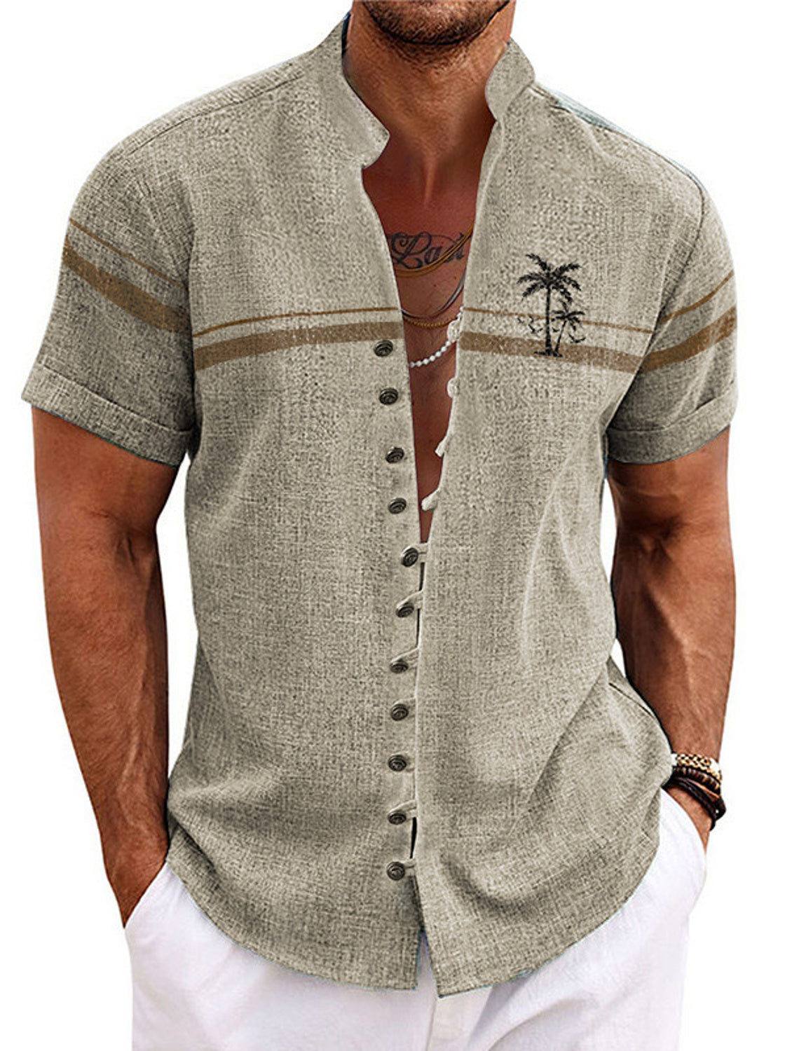 Sommer-Herrenhemd aus weichem Material - Hylos