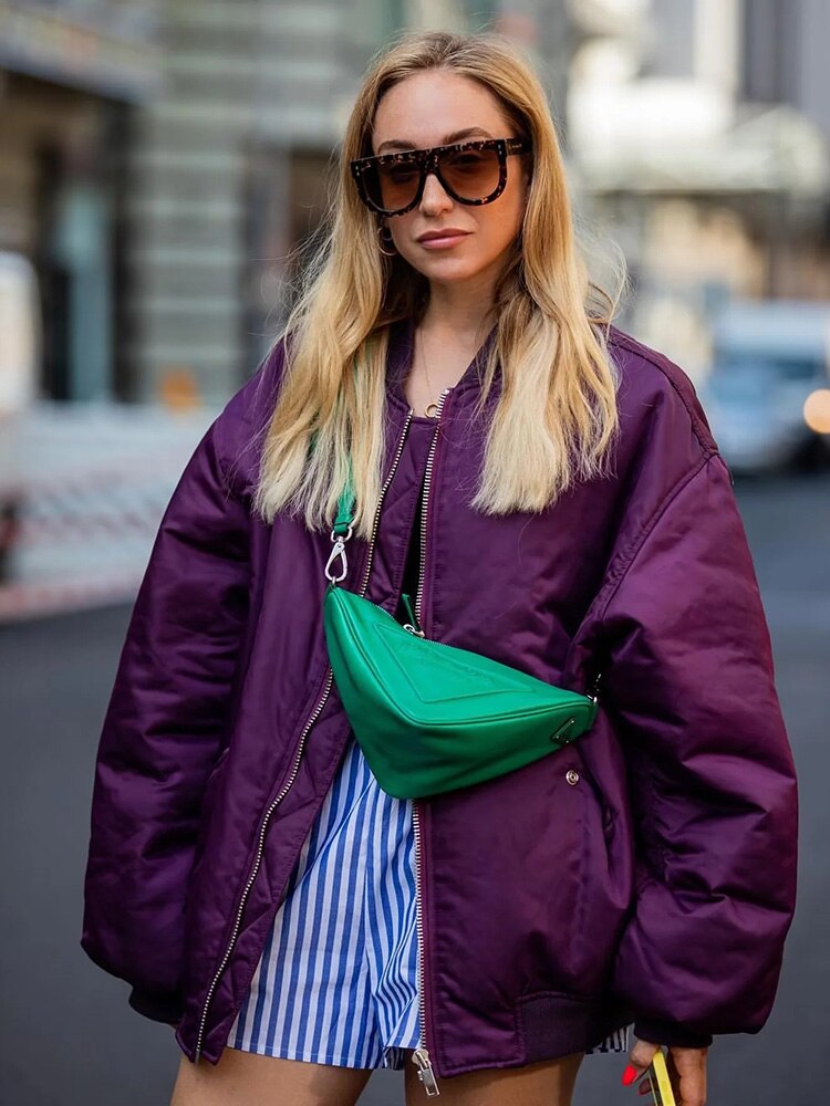 Damen Oversized Bomberjacke von Avelena